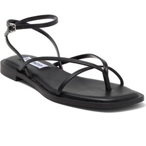 Steve Madden black strappy sandals - like new!